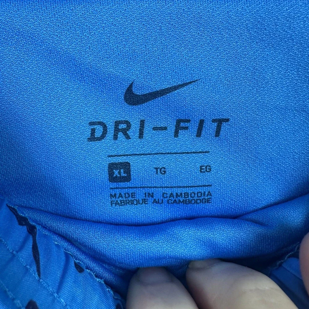 Nike Dri-Fit Running Shorts Mens XL Blue Lightning Bolt Athletic CJ5358-402